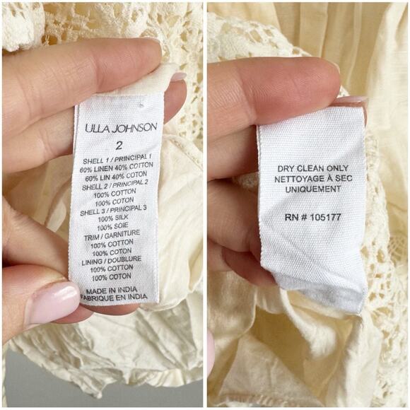 Ulla Johnson Sabrina Crochet Silk Mini Dress Size 2 / Small - Picture 8 of 8